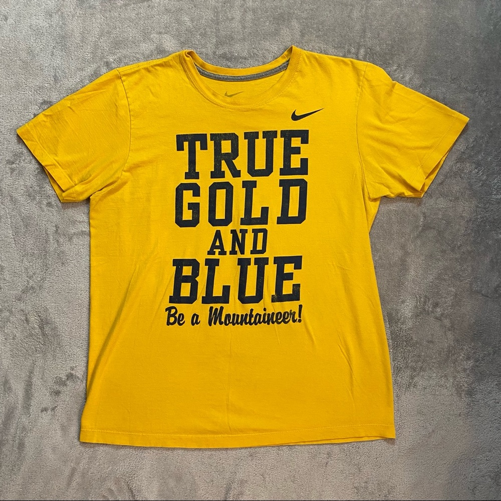 Nike WVU Mountaineers T-Shirt
True Gold & Blue